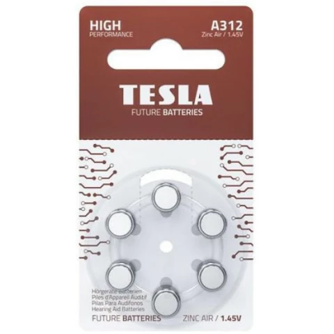 Батарейка TESLA (ZA312, 6 шт)