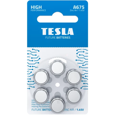 Батарейка TESLA (ZA675, 6 шт)