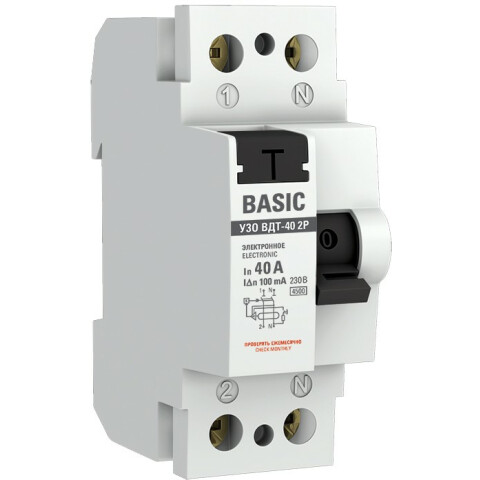 Выключатель дифференциального тока (УЗО) EKF elcb-2-40-100e-sim
