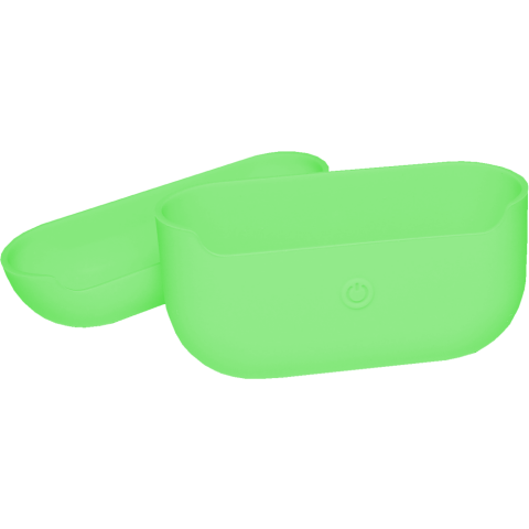 Чехол для наушников BROSCO AIRPRO-SLIM-SILICON-GREEN