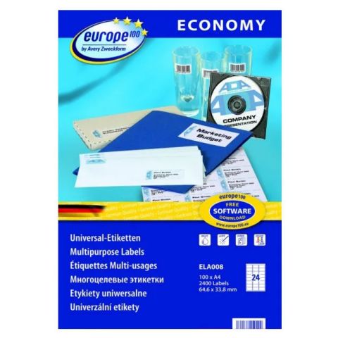 Этикетки Europe100 ELA008-100