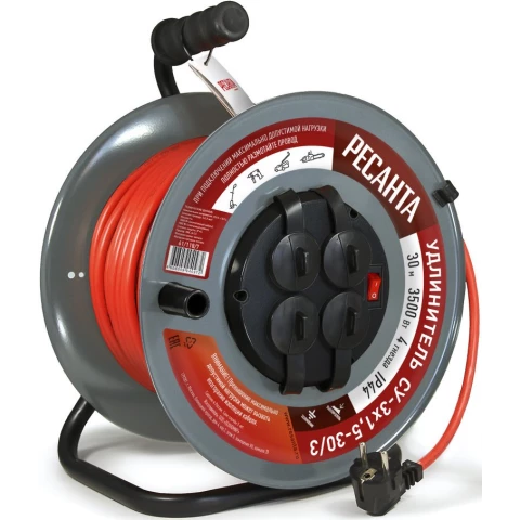 Силовой удлинитель Ресанта СУ-3х1,5-30/3