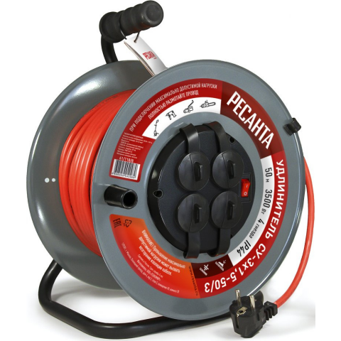 Силовой удлинитель Ресанта СУ-3х1,5-50/3