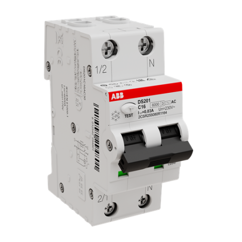 Автоматический выключатель дифференциального тока ABB DS201 C16 AC30