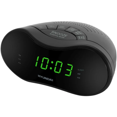 Радиобудильник Hyundai H-RCL200 Black/Green