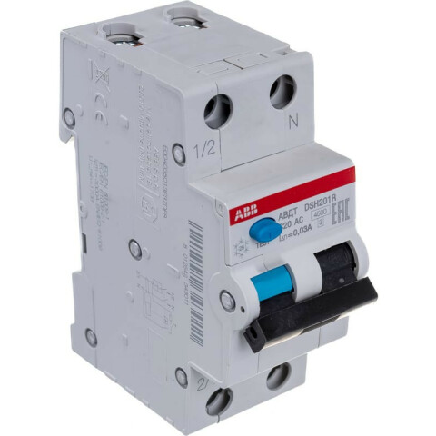 Автоматический выключатель дифференциального тока ABB DSH201R C20 AC30