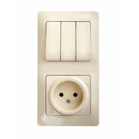 Розетка с выключателем Schneider Electric GSL000276