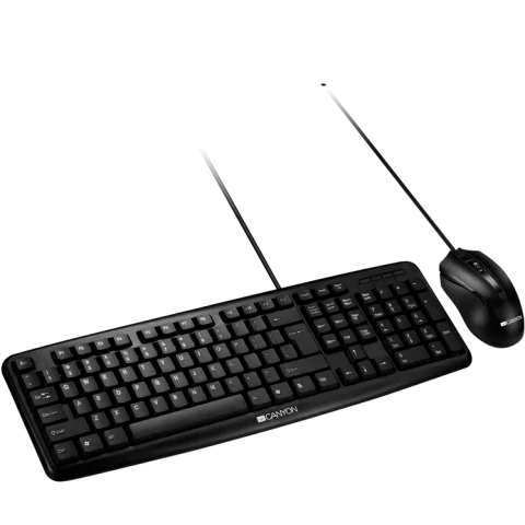 Клавиатура + мышь Canyon Wired