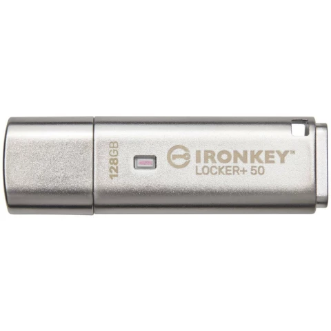 USB Flash накопитель 128Gb Kingston IronKey Locker+ 50 (IKLP50/128GB)