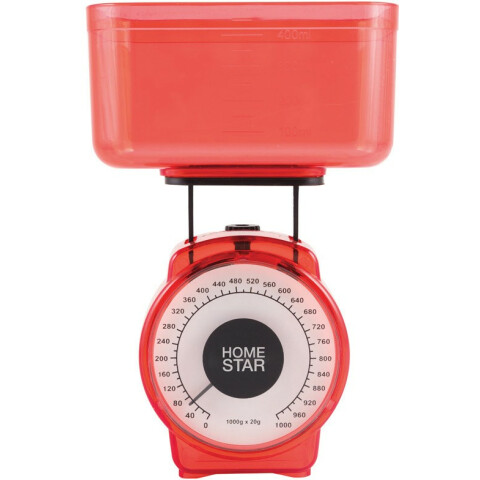 Кухонные весы HOMESTAR HS-3004М Red