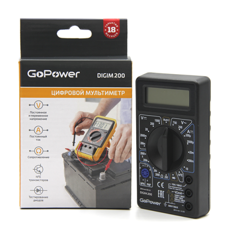 Мультиметр GoPower DigiM 200