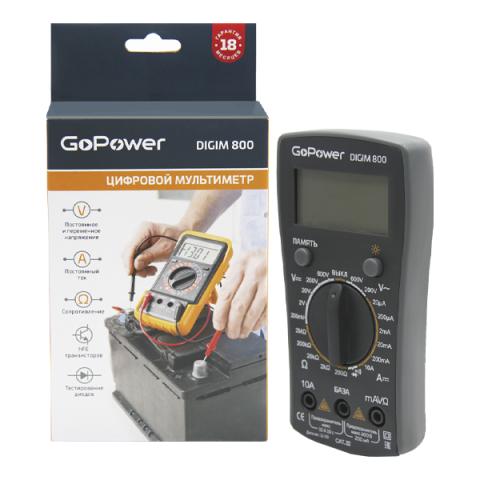 Мультиметр GoPower DigiM 800