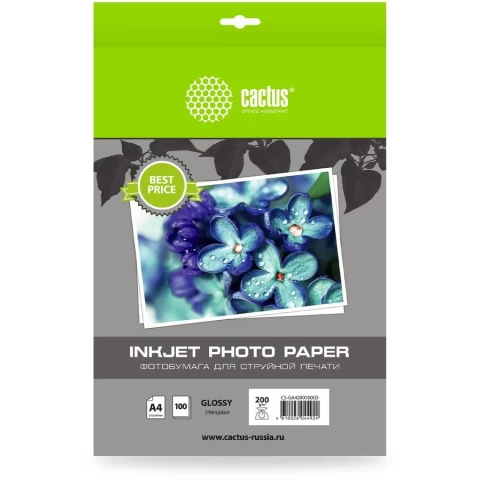 Бумага Cactus CS-GA4200100ED (A4, 200 г/м2, 100 листов)