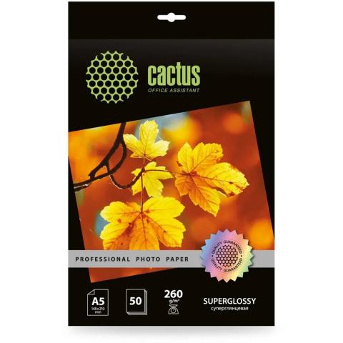 Бумага Cactus CS-HGA526050 (A5, 260 г/м2, 50 листов)