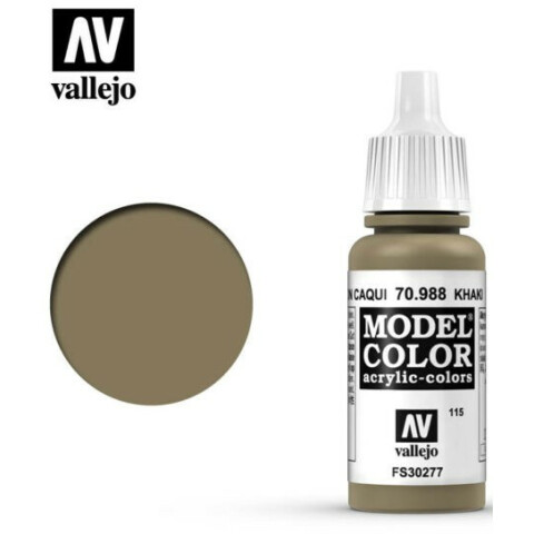 Краска Vallejo Model Color Khaki MC115 Matt, 17 мл