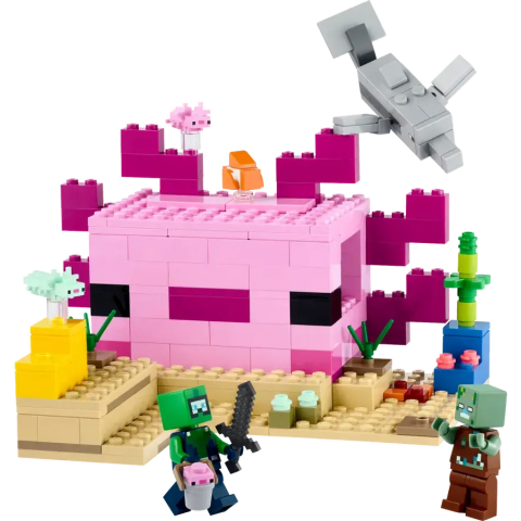 Конструктор LEGO Minecraft The Axolotl House