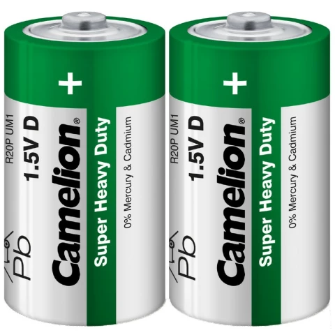 Батарейка Camelion Green (D, 2 шт)