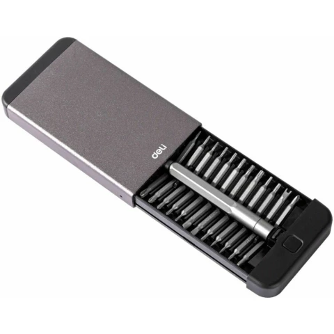 Отвёртка с битами Deli DL3525