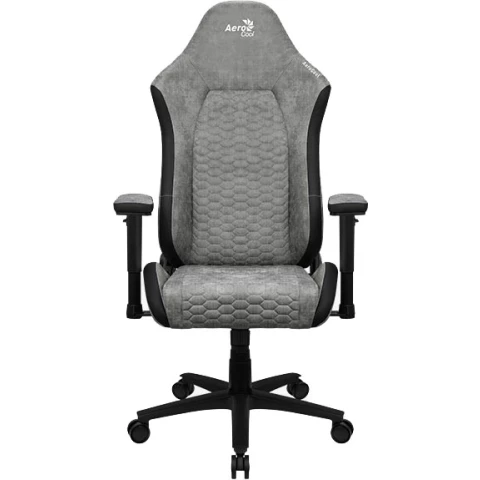 Игровое кресло AeroCool CROWN PLUS AeroSuede Stone Grey