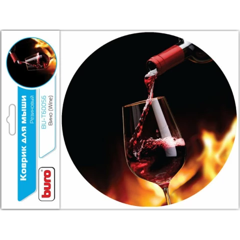 Коврик для мыши Buro BU-T60056 Вино