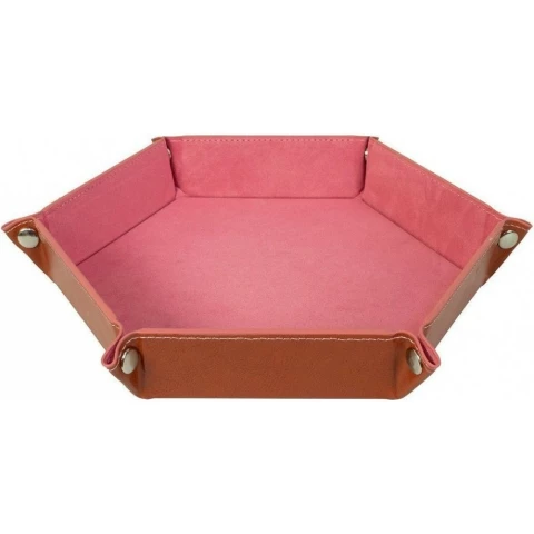 Лоток для кубиков MTGtrade розовый шестиугольный большой 23х23см