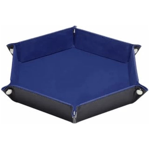 Лоток для кубиков MTGtrade темно-синий шестиугольный большой 23х23см