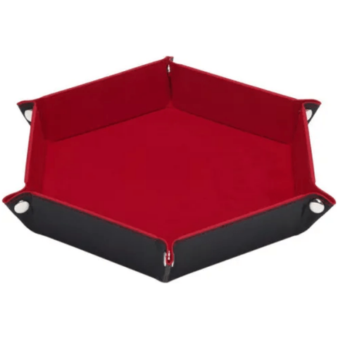 Лоток для кубиков MTGtrade красный шестиугольный большой 23х23см