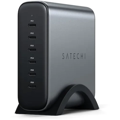 Сетевое зарядное устройство Satechi 200W USB-C 6-Port GaN Charger (ST-C200GM)