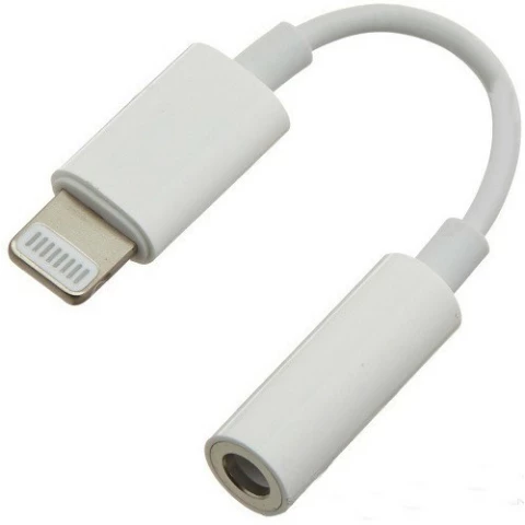 Переходник Lightning - mini jack 3.5мм, Perfeo A7027