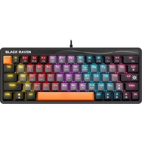 Клавиатура Defender Black Raven GK-417