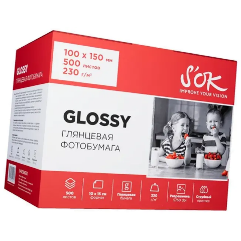 Бумага Sakura S'OK SA6230500G (A6, 230 г/м2, 500 листов)