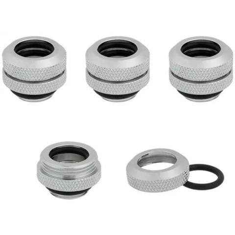 Фитинг для СЖО Corsair Hydro X Series XF Hardline 4-pack 14mm OD compression Chrome (CX-9052007-WW)