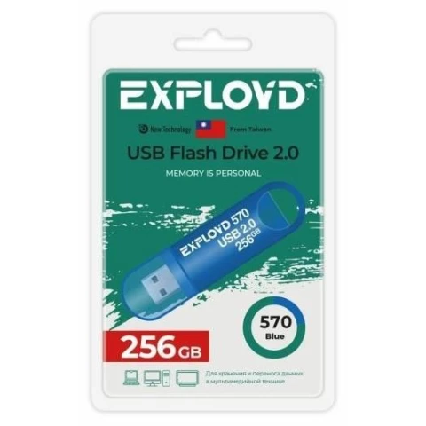 USB Flash накопитель 256Gb Exployd 570 Blue