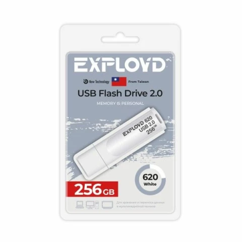 USB Flash накопитель 256Gb Exployd 620 White
