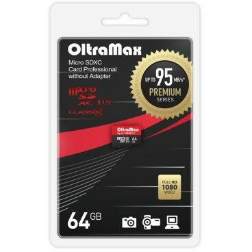 Карта памяти 64Gb MicroSD OltraMax Premium