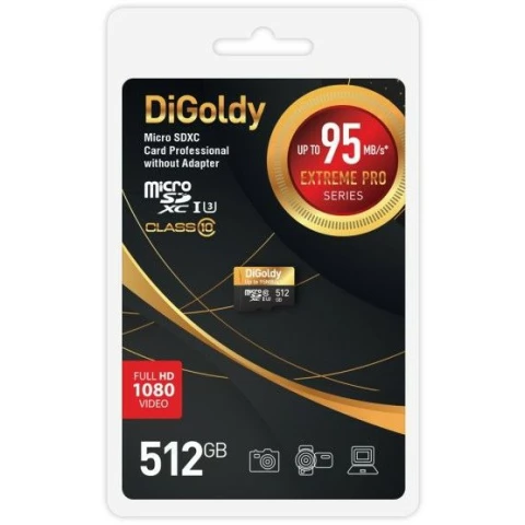 Карта памяти 512Gb MicroSD Digoldy Extreme Pro