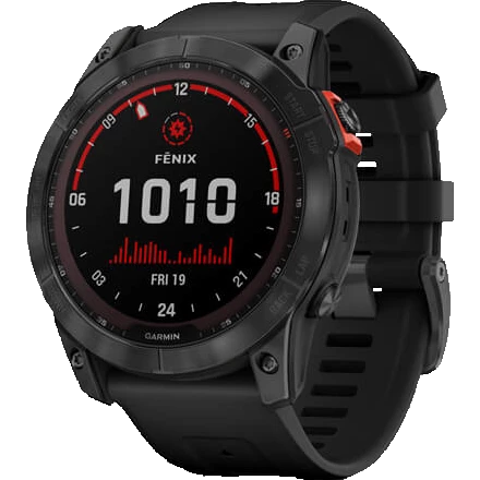 Умные часы Garmin Fenix 7X Solar Slate Gray with Black Band