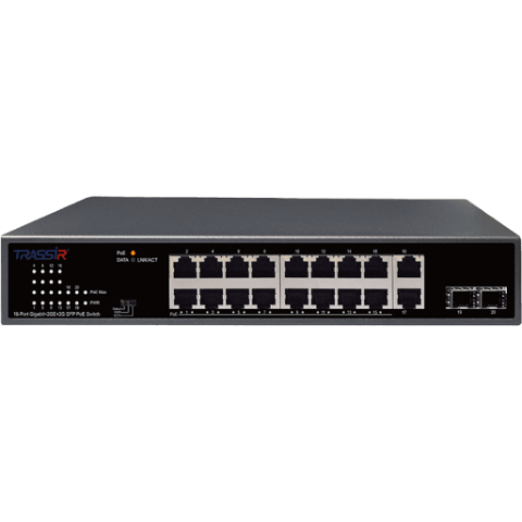 Коммутатор (свитч) TRASSIR TR-NS14202S-185-16POE