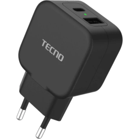 Сетевое зарядное устройство Tecno TCW-E20D Black