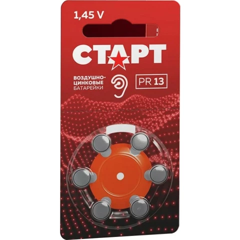 Батарейка СТАРТ (ZA13, 6 шт.)