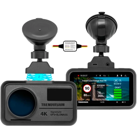 Автомобильный видеорегистратор TrendVision Hybrid Signature Real 4K Max