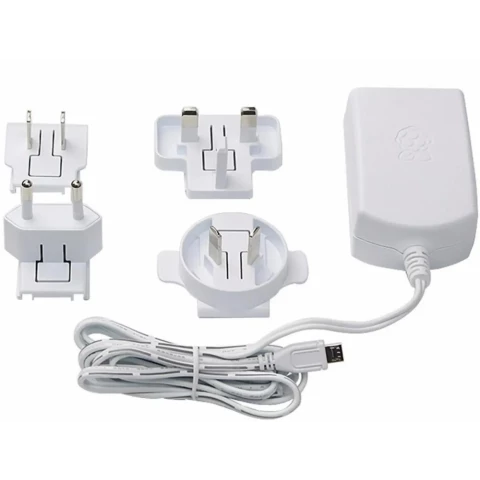 Адаптер питания Raspberry Pi Power Supply White (103-4301)