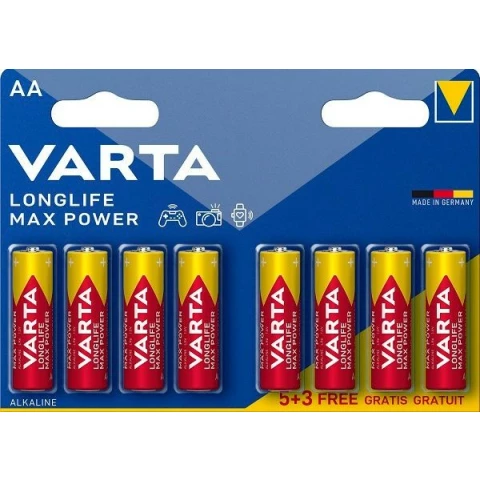 Батарейка Varta Long Life Max Power (AA, 8 шт)