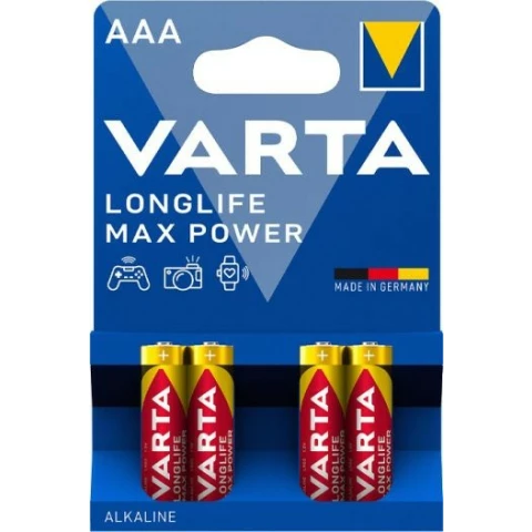 Батарейка Varta Long Life Max Power (AAA, 4 шт)