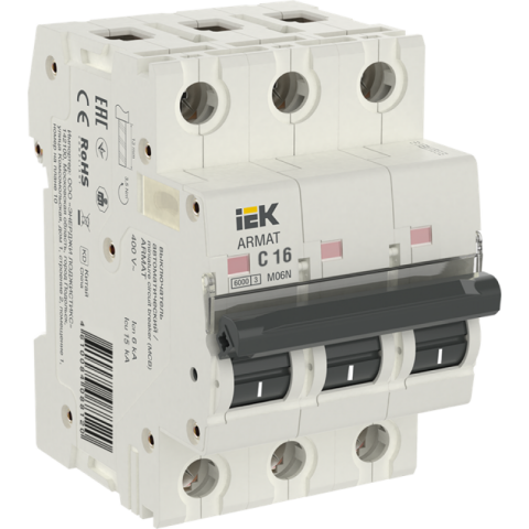 Автоматический выключатель IEK AR-M06N-3-C016