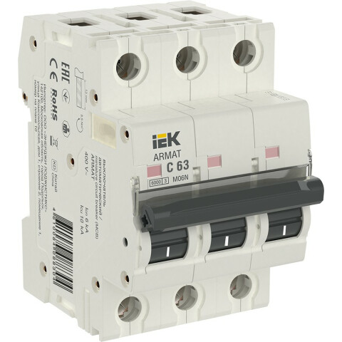 Автоматический выключатель IEK AR-M06N-3-C063