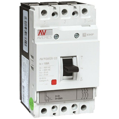 Автоматический выключатель EKF mccb-13-160-TR-av