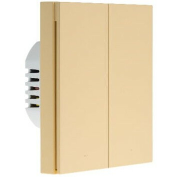 Умный выключатель Aqara Smart Wall Switch H1 Beige (With Neutral, Double Rocker)