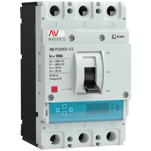Автоматический выключатель EKF mccb-13-100-6.2-av