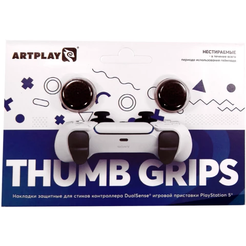 Накладки на стики Artplays Thumb Grips Black для PS5